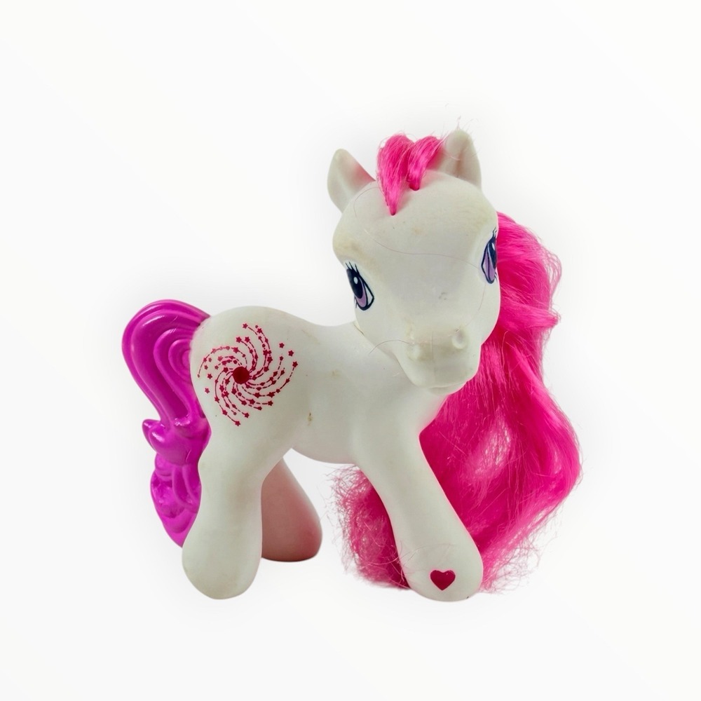 My Little Pony G3 2005 McDonald's Happy Meal Toy -- White Star Swirl